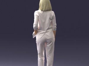 000190 Businesswoman in Light Suit 1012 3dp Modèles 3D en vedette