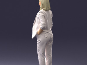 000190 Businesswoman in Light Suit 1012 3dp Modèles 3D en vedette