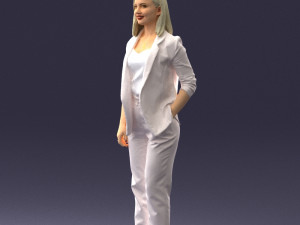 000190 Businesswoman in Light Suit 1012 3dp Modèles 3D en vedette