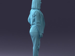 000190 Businesswoman in Light Suit 1012 3dp Modèles 3D en vedette