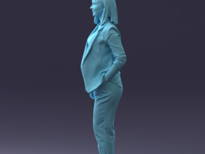 000190 Businesswoman in Light Suit 1012 3dp Modèles 3D en vedette