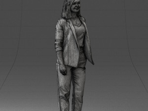 000190 Businesswoman in Light Suit 1012 3dp Modèles 3D en vedette