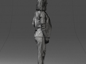 000190 Businesswoman in Light Suit 1012 3dp Modèles 3D en vedette