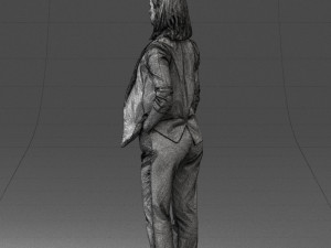 000190 Businesswoman in Light Suit 1012 3dp Modèles 3D en vedette