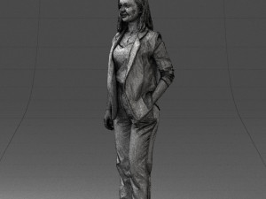 000190 Businesswoman in Light Suit 1012 3dp Modèles 3D en vedette