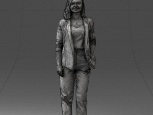 000190 Businesswoman in Light Suit 1012 3dp Modèles 3D en vedette