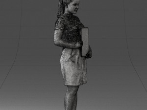 000183 Businesswoman Holding Tablet 0911 3Dモデル