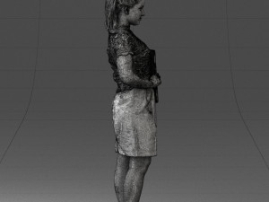 000183 Businesswoman Holding Tablet 0911 3Dモデル