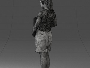 000183 Businesswoman Holding Tablet 0911 3Dモデル