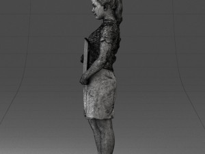000183 Businesswoman Holding Tablet 0911 3Dモデル
