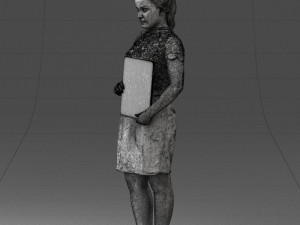 000183 Businesswoman Holding Tablet 0911 3dp 3D प्रिंट मॉडल