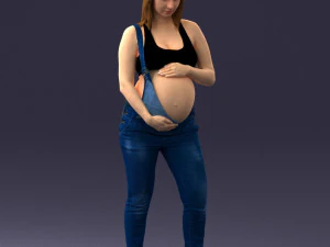 mulher grávida 0506-1 Modelo 3D