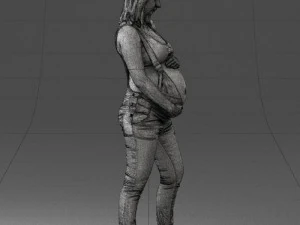 pregnant woman 0506-1 3D Model