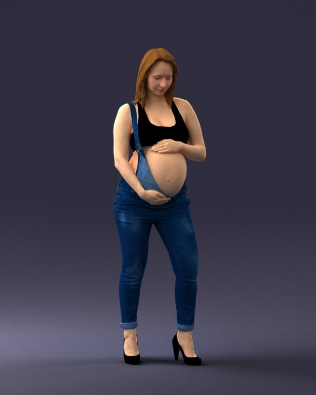 pregnant woman 0506-1 3d print ready 3D 打印模型 .c4d .max .obj .3ds .fbx .stl .blend 