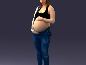 pregnant woman 0506-1 3d print ready 3D 打印模型