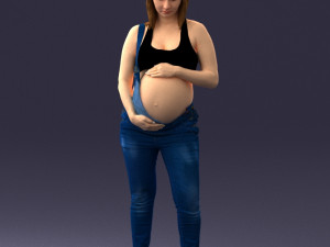 pregnant woman 0506-1 3d print ready 3D 打印模型