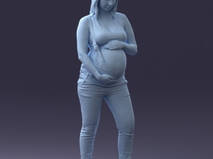 pregnant woman 0506-1 3d print ready 3D 打印模型