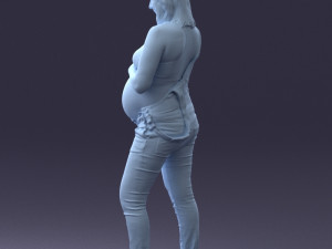 pregnant woman 0506-1 3d print ready 3D 打印模型
