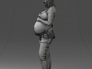 pregnant woman 0506-1 3d print ready 3D 打印模型