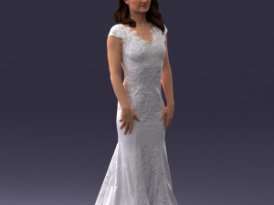 bride in dress 0414-2 3Dモデル