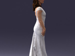 bride in dress 0414-2 3Dモデル
