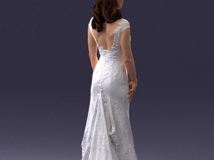 bride in dress 0414-2 3Dモデル