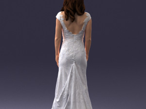bride in dress 0414-2 3Dモデル