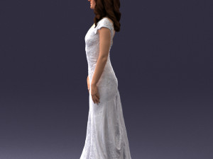 bride in dress 0414-2 3Dモデル