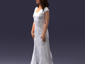 bride in dress 0414-2 3Dモデル