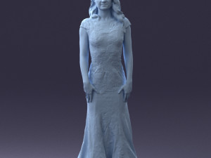 bride in dress 0414-2 3Dモデル