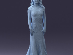 bride in dress 0414-2 3Dモデル
