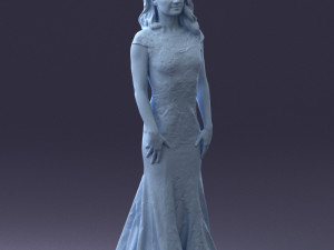 bride in dress 0414-2 3Dモデル