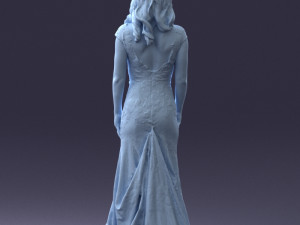 bride in dress 0414-2 3Dモデル