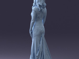 bride in dress 0414-2 3Dモデル
