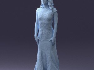 bride in dress 0414-2 3Dモデル