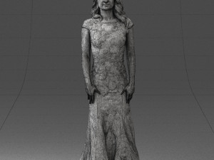 bride in dress 0414-2 3Dモデル
