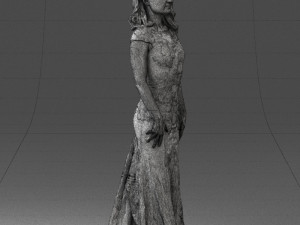 bride in dress 0414-2 3Dモデル