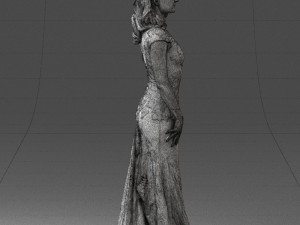 bride in dress 0414-2 3Dモデル