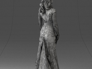 bride in dress 0414-2 3Dモデル