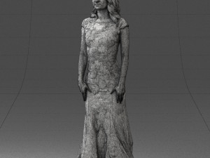 bride in dress 0414-2 3Dモデル