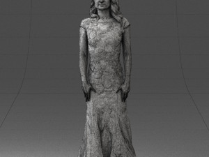 bride in dress 0414-2 3Dモデル