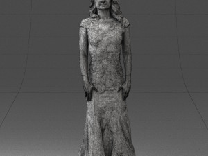 bride in dress 0414-2 3Dモデル