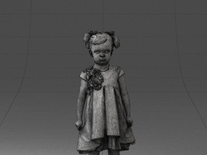 little girl in sundress 0328-1 3D Model