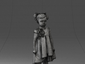 little girl in sundress 0328-1 3D Model