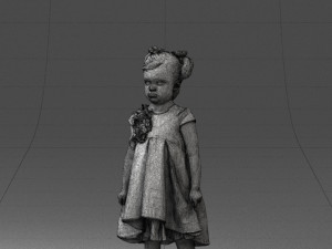 little girl in sundress 0328-1 3D Model