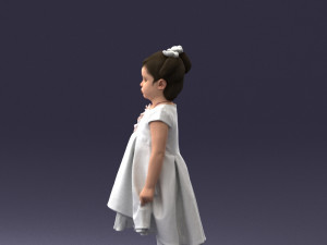 little girl in sundress 0328-1 3d print ready 3D-Druckmodell