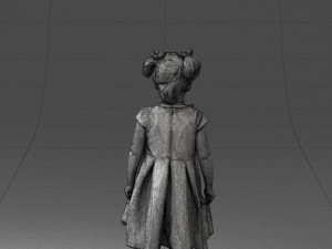 little girl in sundress 0328-1 3d print ready 3D-Druckmodell