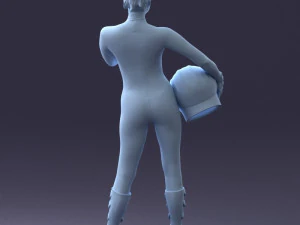 космическая девушка 0411 3D Модель