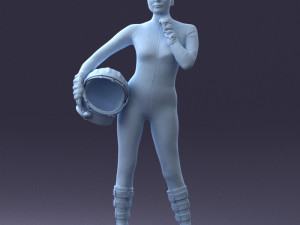 space girl 0411 3d print ready Modelo de impresión 3D