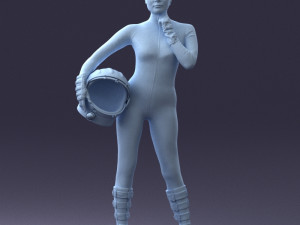 space girl 0411 3d print ready Modelo de impresión 3D